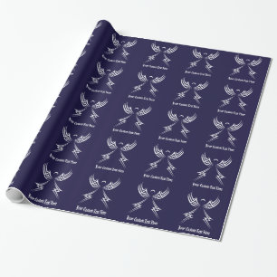 Cadeau Papier d'emballage couleur personnalisé Tribal Ang