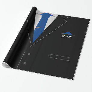 Cadeau Papier d'emballage d'affaires personnalisé Nom per