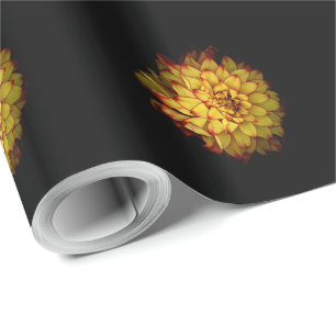 Cadeau Papier d'emballage Dahlia Doré