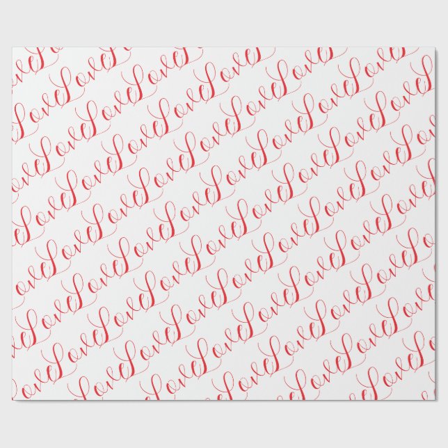 Cadeau Papier d'emballage d'amour (Plat)