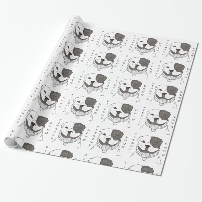 Cadeau Papier d'emballage d'amour de Pitbull (Déroulé)