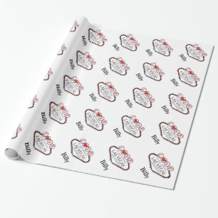 Cadeau Papier d'emballage d'amoureux de Saint-Valentin