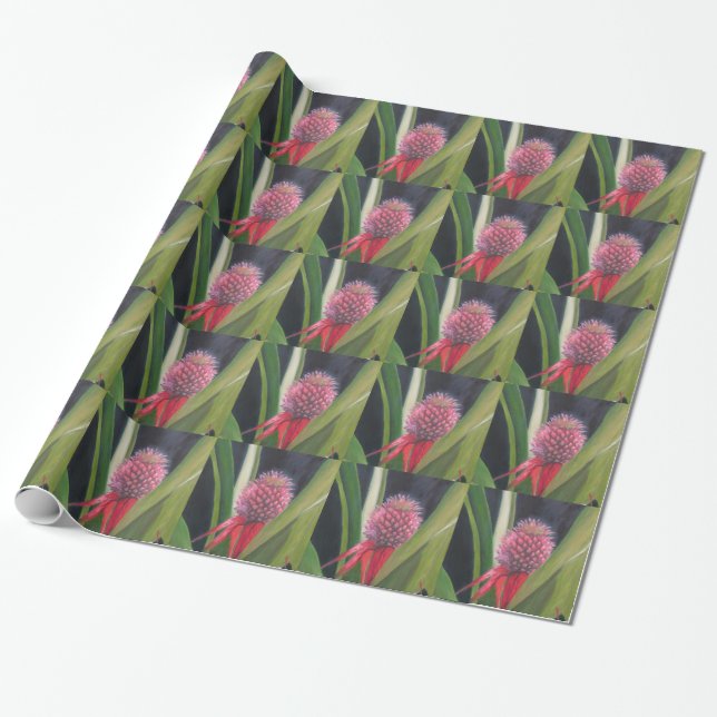 Cadeau Papier d'emballage d'ANANAS (Déroulé)