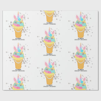 Cadeau Papier d'emballage d'anniversaire Creamy Dreamies