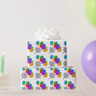 Cadeau Papier d'emballage d'anniversaire personnalisé ave