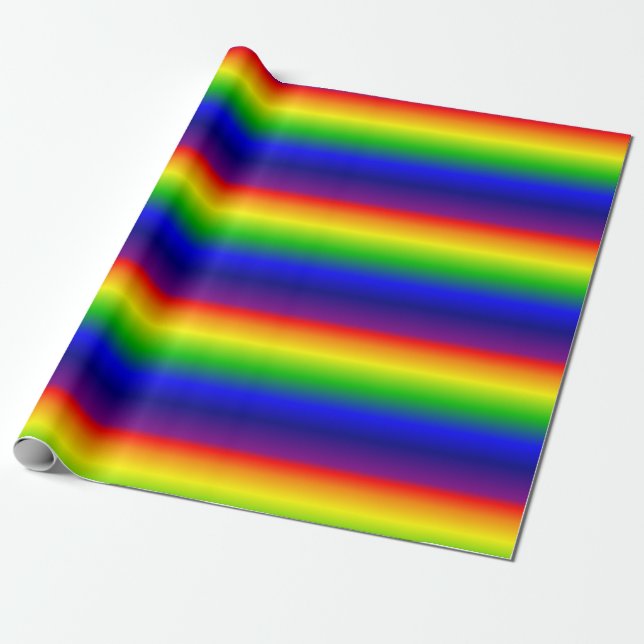 Cadeau Papier d'emballage d'arc-en-ciel (Déroulé)