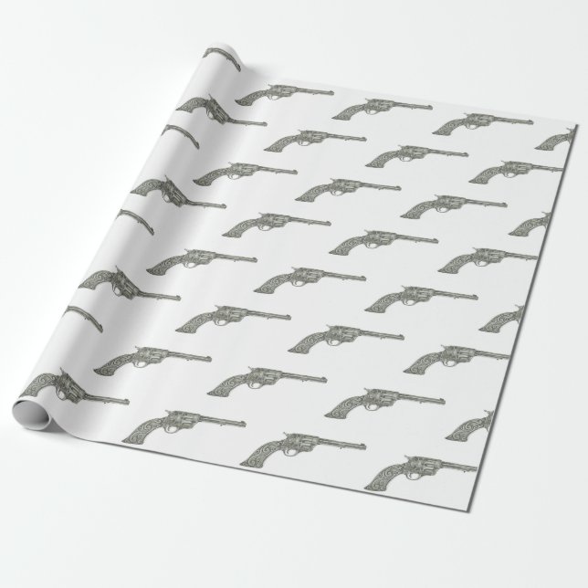 Cadeau Papier d'emballage d'arme à feu (Déroulé)