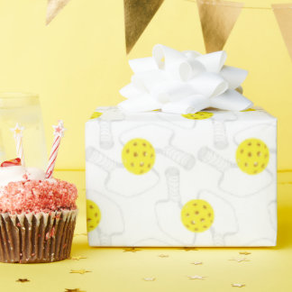 Cadeau Papier d'emballage d'art de ligne de pickleball