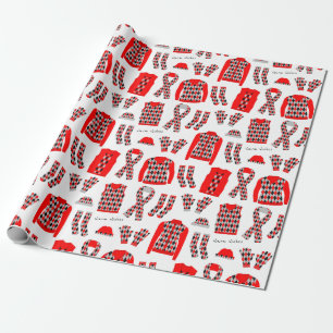 Cadeau Papier d'emballage d'articles à motifs de losanges