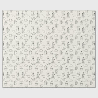 Cadeau Papier d'emballage d'attirail de café