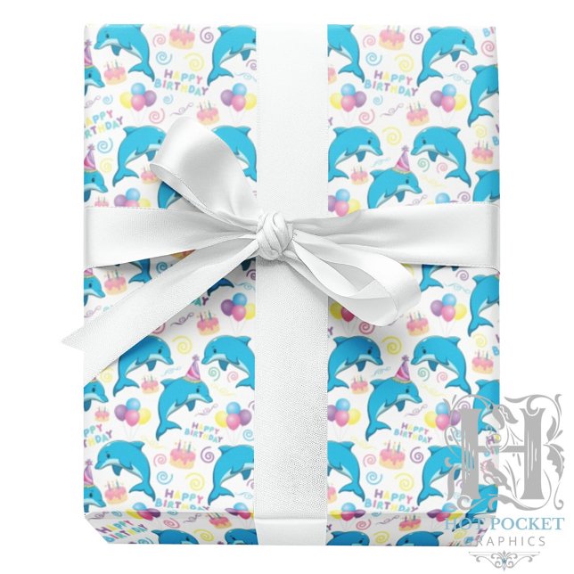 Cadeau Papier d'emballage dauphin (Créateur téléchargé)