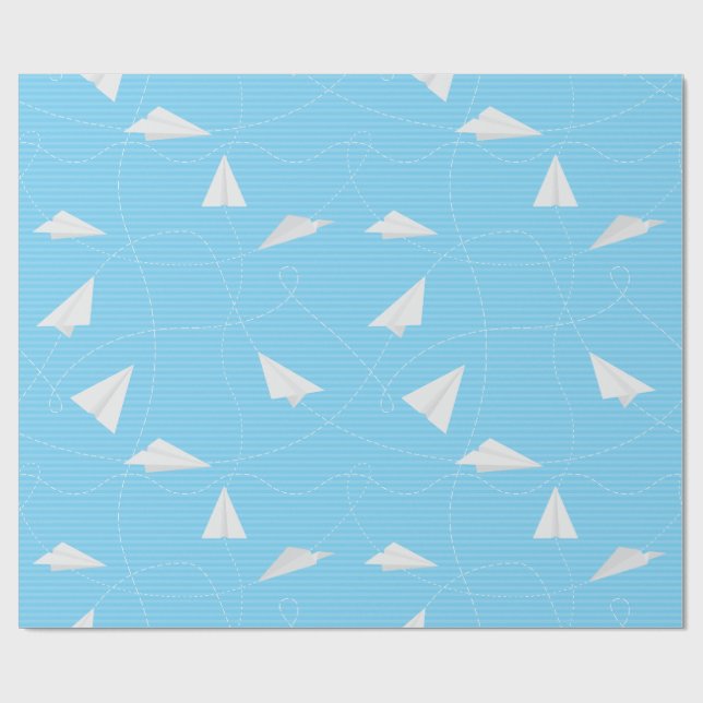 Cadeau Papier d'emballage d'avion de papier d'enfants (Plat)