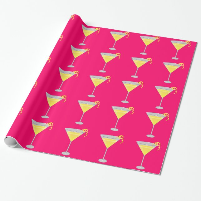 Cadeau Papier d'emballage de baisse de citron (Déroulé)