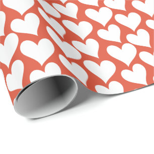 Cadeau Papier d'emballage de beaucoup de coeurs