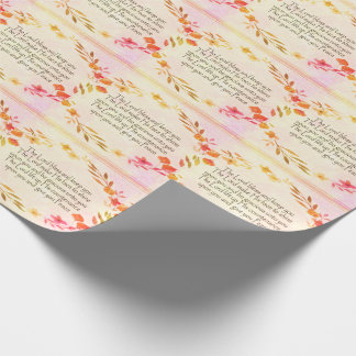 Cadeau Papier d'emballage de bénédictions de lustre