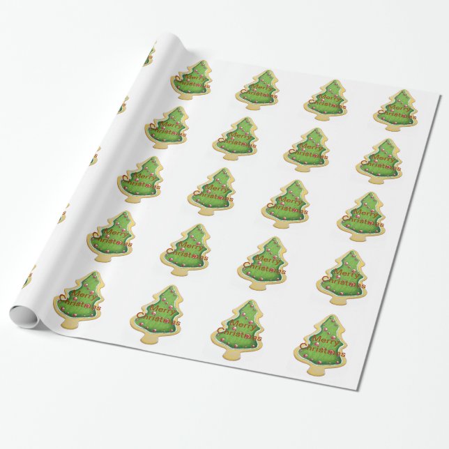 Cadeau Papier d'emballage de biscuit de Noël (Déroulé)