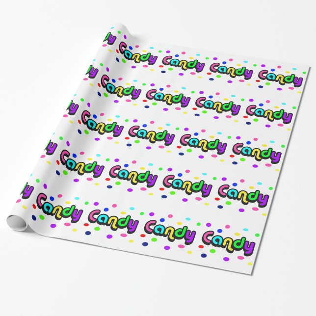 Cadeau Papier d'emballage de bonbons (Déroulé)