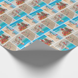 Cadeau Papier d'emballage de bonhomme de neige de Beachin