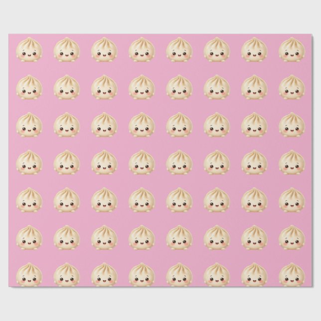 Cadeau Papier d'emballage de boulette pour bébé fille (Plat)