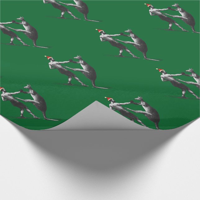 Cadeau Papier d'emballage de boxe vintage de style (Coin)