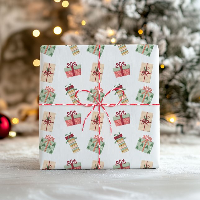 Cadeau Papier d'emballage de cadeaux de Noël Pastel (Créateur téléchargé)