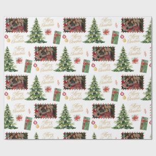 Cadeau Papier d'emballage de cadre de famille de Noël