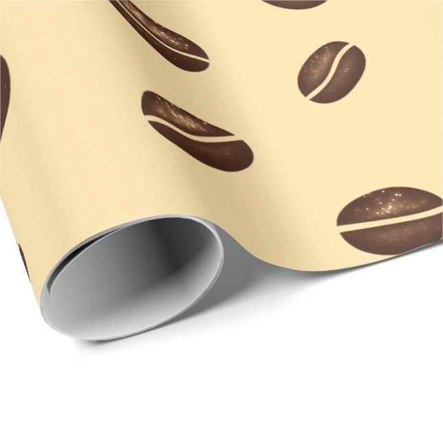 Cadeau Papier d'emballage de café (Coin rond)