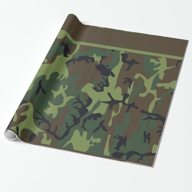Cadeau Papier d'emballage de Camo (Déroulé)