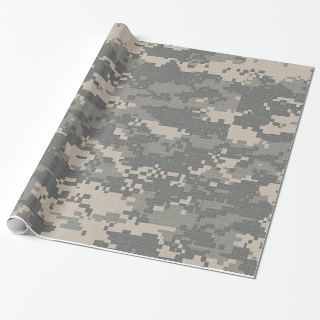 Cadeau Papier d'emballage de camouflage d'ACU Digital (Déroulé)