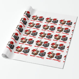 Cadeau Papier d'emballage de carlin