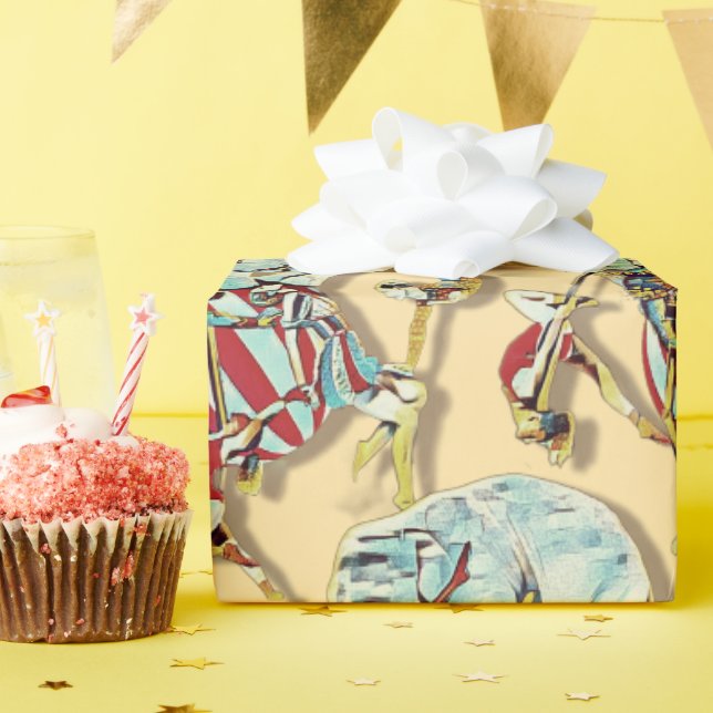 Cadeau Papier d'emballage de Carnaval du Cirque (Fête d'anniversaire)