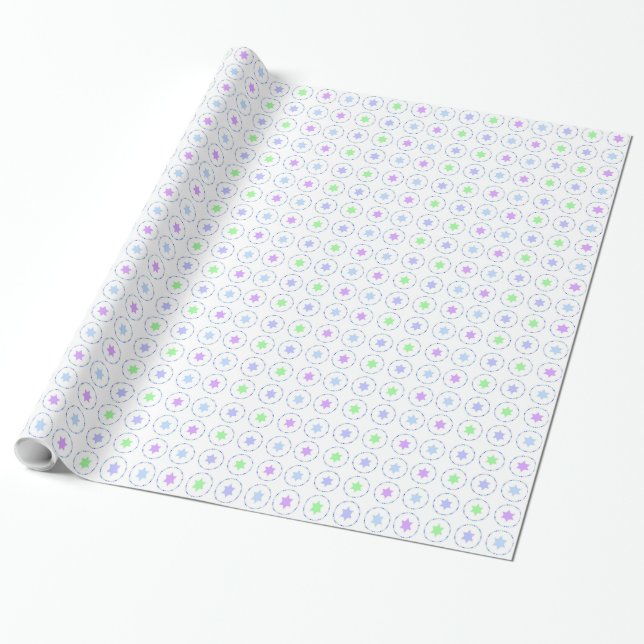 Cadeau Papier d'emballage de Chanukah (Déroulé)