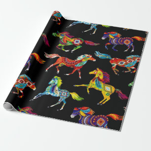 Cadeau Papier d'emballage de cheval