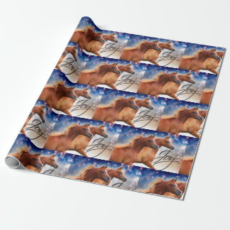 Cadeau Papier d'emballage de cheval Arabe