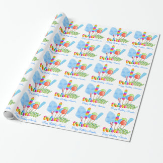 Cadeau Papier d'emballage de cirque de sucrerie - garçons