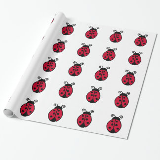 Cadeau Papier d'emballage de coccinelle