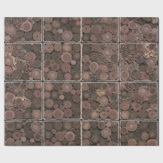 Cadeau Papier d'emballage de corde enroulée abstraite