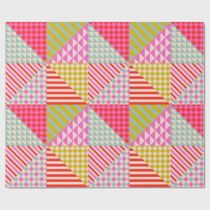 Cadeau Papier d'emballage de courte moderne colorée en pa