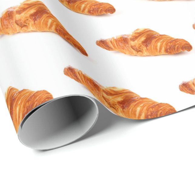 Cadeau Papier d'emballage de croissant, petit pain (Coin rond)