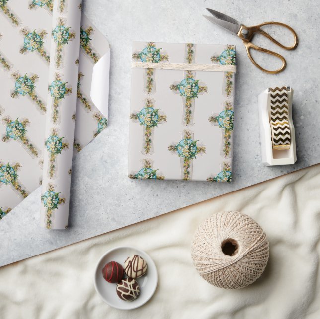 Cadeau Papier d'emballage de croix de Pâques (Artisanat)