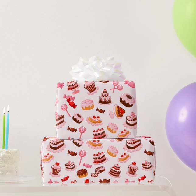 Cadeau Papier d'emballage de dessert sucré (Cadeaux de fête)