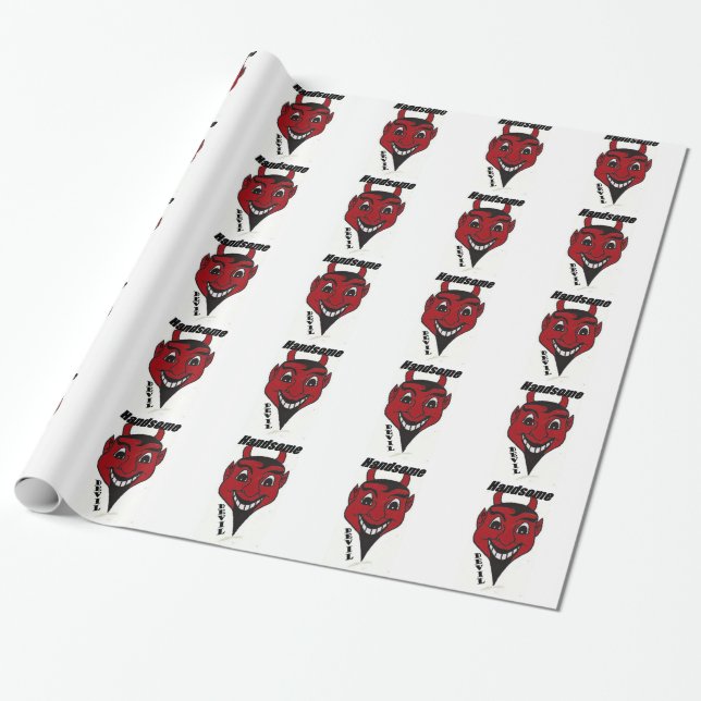 Cadeau Papier d'emballage de diable beau (Déroulé)