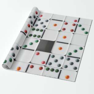 Cadeau Papier d'emballage de domino