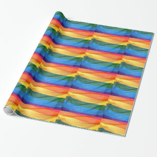 Cadeau Papier d'emballage de drapeau de gay pride