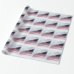 Cadeau Papier d'emballage de drapeau des Etats-Unis de
