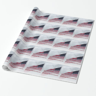 Cadeau Papier d'emballage de drapeau des Etats-Unis de