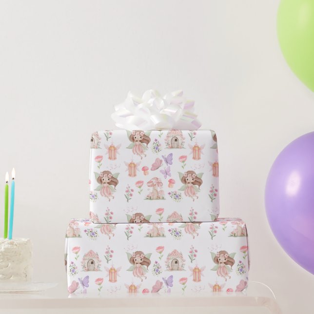 Cadeau Papier d'emballage de fête d'anniversaire de fée m (Cadeaux de fête)