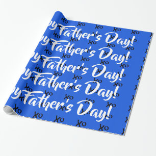 Cadeau Papier d'emballage de fête des pères heureuse