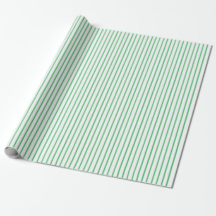 Cadeau Papier d'emballage de filet vert et blanc