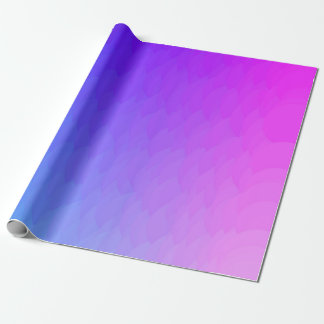 Cadeau Papier d'emballage de flamme rose bleue pourpre
